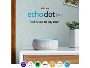 All-new Echo Dot (3rd Gen) - Smart speaker with clock and Alexa - Sandstone Echo Dot with clock (Sandstone only) Device only All-new Echo Dot (3rd Gen) - Smart speaker with clock and Alexa - Sandstone Echo Dot with clock (Sandstone only) Device only