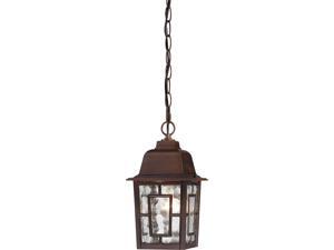 Banyon 1-Light Hanging Mounted Outdoor Light Fixture in Rustic Bronze Finish Banyon 1-Light Hanging Mounted Outdoor Light Fixture in Rustic Bronze Finish