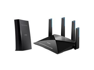 NETGEAR Nighthawk X6S Tri-Band WiFi Range Extender (EX8000) with NETGEAR Nighthawk X10 – AD7200 802.11ac/ad Quad-Stream MU-MIMO WiFi Router (R9000) NETGEAR Nighthawk X6S Tri-Band WiFi Range Extender (EX8000) with NETGEAR Nighthawk X10 – AD7200 802.11ac/ad Quad-Stream MU-MIMO WiFi Router (R9000)