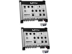 BOSS BX55 2/3 Way Car Audio Electronic Crossover Bass w/Remote Control (2 Pack) BOSS BX55 2/3 Way Car Audio Electronic Crossover Bass w/Remote Control (2 Pack)
