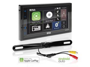 BOSS Audio BCPA9685RC Apple Carplay Android Auto Car Multimedia Player with Rearview Camera - Double-Din, 6.75 Inch LCD Touchscreen, Bluetooth, MP3 Player, USB Port, Am/FM Car Radio BOSS Audio BCPA9685RC Apple Carplay Android Auto Car Multimedia Player with Rearview Camera - Double-Din, 6.75 Inch LCD Touchscreen, Bluetooth, MP3 Player, USB Port, Am/FM Car Radio
