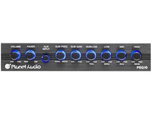 Planet Audio Half-DIN, Band Car Equalizer, Subwoofer Output with Adjustable Filter, Fixed Bands Planet Audio Half-DIN, Band Car Equalizer, Subwoofer Output with Adjustable Filter, Fixed Bands