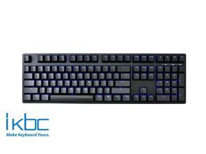 iKBC TD108 Blue Backlit LED Mechanical Keyboard with Cherry MX Blue Switch for Windows/Mac, Full Size Computer Keyboards, Black Case, Black PBT Doubleshot 108 Keycaps, ASIN/US QWERTY iKBC TD108 Blue Backlit LED Mechanical Keyboard with Cherry MX Blue Switch for Windows/Mac, Full Size Computer Keyboards, Black Case, Black PBT Doubleshot 108 Keycaps, ASIN/US QWERTY