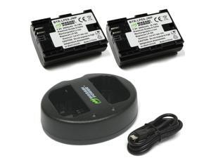 Wasabi Power LP-E6, LP-E6N Battery (2-Pack) and Dual Charger for Canon EOS 5D Mark II/III/IV, EOS 5DS, 5DS R, EOS 6D, 6D Mark II, EOS 7D, 7D Mark II, EOS 60D, 60Da, 70D, 80D, EOS R, XC10, XC15 Wasabi Power LP-E6, LP-E6N Battery (2-Pack) and Dual Charger for Canon EOS 5D Mark II/III/IV, EOS 5DS, 5DS R, EOS 6D, 6D Mark II, EOS 7D, 7D Mark II, EOS 60D, 60Da, 70D, 80D, EOS R, XC10, XC15