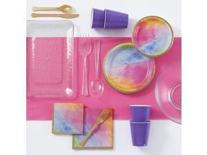 Super Watercolor Rainbow Tableware Kit for 16 Guests, Tableware, Serveware Super Watercolor Rainbow Tableware Kit for 16 Guests, Tableware, Serveware