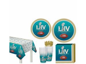 Super Bowl Tableware Supplies for 18 Guests Plates Napkins Utensils Super Bowl Tableware Supplies for 18 Guests Plates Napkins Utensils