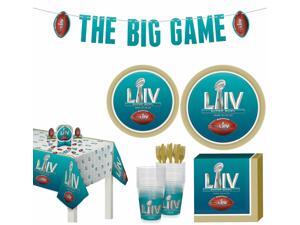 Super Bowl Deluxe Tableware Supplies for 18 Guests Plates Decorations Super Bowl Deluxe Tableware Supplies for 18 Guests Plates Decorations