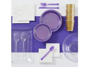 Super Prismatic Purple Tableware Kit for 16 Guests, Tableware, Serveware Super Prismatic Purple Tableware Kit for 16 Guests, Tableware, Serveware