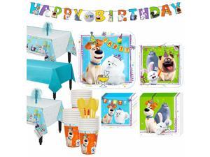 Party City Secret Life of Pets 2 Tableware Party Supplies for 24 Guests Party City Secret Life of Pets 2 Tableware Party Supplies for 24 Guests