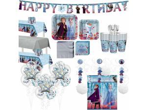 Frozen 2 Ultimate Party Kit for 24 Guests, Includes Tableware and Decorations Frozen 2 Ultimate Party Kit for 24 Guests, Includes Tableware and Decorations