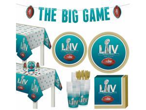 Super Bowl Deluxe Tableware Supplies for 36 Guests Plates Decorations Super Bowl Deluxe Tableware Supplies for 36 Guests Plates Decorations