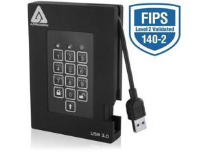 Apricorn Aegis Fortress FIPS 140-2 Level 2 Validated 500GB 256-Bit Encrypted USB 3 Hard Drive (A25-3PL256-500F) Apricorn Aegis Fortress FIPS 140-2 Level 2 Validated 500GB 256-Bit Encrypted USB 3 Hard Drive (A25-3PL256-500F)