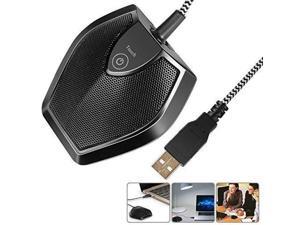 Neewer Driver-free USB Desktop Computer Microphone - Touch Mute Button with LED Indicator, Omnidirectional Condenser Boundary Conference Mic for Recording Streaming Gaming Skype (Windows/Mac) Neewer Driver-free USB Desktop Computer Microphone - Touch Mute Button with LED Indicator, Omnidirectional Condenser Boundary Conference Mic for Recording Streaming Gaming Skype (Windows/Mac)
