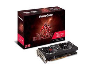 PowerColor Red Dragon Radeon™ RX 5500 XT 8GB Graphics Card, Model: AXRX 5500XT 8GBD6-DHR/OC PowerColor Red Dragon Radeon™ RX 5500 XT 8GB Graphics Card, Model: AXRX 5500XT 8GBD6-DHR/OC