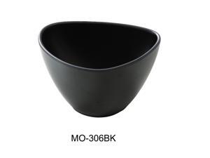 Yanco MO-306BK Moderne 5.5" Triangle Bowl 16 OZ, Black, Melamine, Pack of 48 Yanco MO-306BK Moderne 5.5" Triangle Bowl 16 OZ, Black, Melamine, Pack of 48