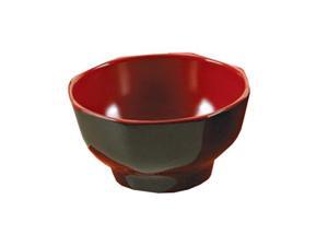 Yanco CR-3006 Black and Red Two-Tone Bowl, 10 oz Capacity, 2.25" Height, 4.5" Diameter, Melamine, Black/Red Color, Pack of 48 Yanco CR-3006 Black and Red Two-Tone Bowl, 10 oz Capacity, 2.25" Height, 4.5" Diameter, Melamine, Black/Red Color, Pack of 48