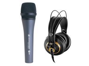 Sennheiser e 835 Cardioid Handheld Dynamic Microphone with AKG K 240 Studio Professional Stereo Headphones