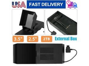 For PS4 External Hard Drive 3.5" 2.5" 2TB Storage Capacity Data Bank Box w/Tool For PS4 External Hard Drive 3.5" 2.5" 2TB Storage Capacity Data Bank Box w/Tool