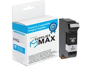 SuppliesMAX Compatible Replacement for NO. 45 Black Inkjet (930 Page Yield) (51645A) SuppliesMAX Compatible Replacement for NO. 45 Black Inkjet (930 Page Yield) (51645A)