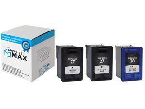 SuppliesMAX Compatible Replacement for HP NO. 27/28 Inkjet Combo Pack (2-Black/1-Color) (C9343BN) SuppliesMAX Compatible Replacement for HP NO. 27/28 Inkjet Combo Pack (2-Black/1-Color) (C9343BN)