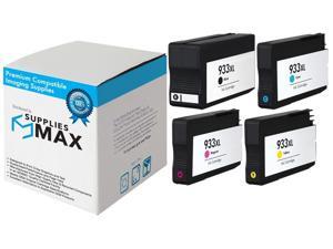 SuppliesMAX Compatible Replacement for HP NO. 933XL Inkjet Combo Pack (BK/C/M/Y) (N9H62FN) SuppliesMAX Compatible Replacement for HP NO. 933XL Inkjet Combo Pack (BK/C/M/Y) (N9H62FN)