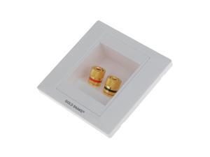 2 Binding Post Banana Plug Audio Wall Face Plate 2 Binding Post Banana Plug Audio Wall Face Plate