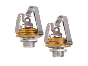 1/4" 6.35mm Stereo Input Output Jack Plug Socket for Electric Guitar Bass 1/4" 6.35mm Stereo Input Output Jack Plug Socket for Electric Guitar Bass