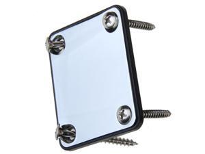 Chrome Neck Plate w/ Screws For Fender Strat Electric Guitar Chrome Neck Plate w/ Screws For Fender Strat Electric Guitar