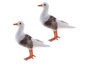 2Pc Simulated Seagull Artificial Bird Vivid Garden Home Decor Props Ornament 2Pc Simulated Seagull Artificial Bird Vivid Garden Home Decor Props Ornament
