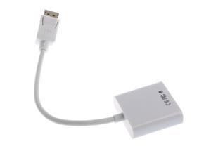 DP to VGA1080P DisplayPort DP to VGA Male to Female Adapter Converter White DP to VGA1080P DisplayPort DP to VGA Male to Female Adapter Converter White