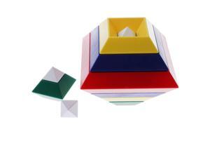 15 Pieces Multi-change Pyramid Tower DIY Building Blocks Stacking Kids Toy 15 Pieces Multi-change Pyramid Tower DIY Building Blocks Stacking Kids Toy