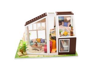 1/24 Wooden DIY Dollhouse Kit Simple The Aurora Hut with LED Light Hand Toys 1/24 Wooden DIY Dollhouse Kit Simple The Aurora Hut with LED Light Hand Toys