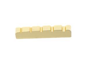 Electric Bass Brass Slotted Nut Carved for 5-String Bass Replacement 45mm Electric Bass Brass Slotted Nut Carved for 5-String Bass Replacement 45mm