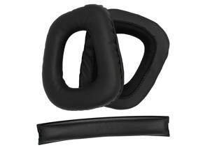 Replacement Ear Pads Cushions + Headband Pad For Logitech G930 Black Replacement Ear Pads Cushions + Headband Pad For Logitech G930 Black