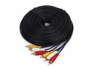 50ft 3 Video Audio RCA Composite Cable for HDTV DVD VCR 50ft 3 Video Audio RCA Composite Cable for HDTV DVD VCR