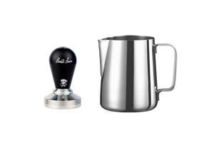 Espresso Milk Frothing Pitcher Steam Milk Latte Jug + Monster Coffee Tamper Espresso Milk Frothing Pitcher Steam Milk Latte Jug + Monster Coffee Tamper