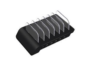 6Port Desktop USB Charging Station Dock Organizer for Phone Tablet EU Black 6Port Desktop USB Charging Station Dock Organizer for Phone Tablet EU Black