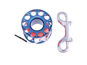 Scuba Diving Finger Spool Cave Wreck Reel with 15m Line Bolt Snap Blue Scuba Diving Finger Spool Cave Wreck Reel with 15m Line Bolt Snap Blue