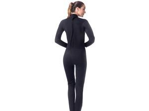 Womens 3mm Black Neoprene Wetsuit Full Suit Jumpsuit for Diving Surfing M Womens 3mm Black Neoprene Wetsuit Full Suit Jumpsuit for Diving Surfing M