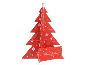 3D Merry Christmas Tree Greeting Card Postcard Birthday Message Cards Red 3D Merry Christmas Tree Greeting Card Postcard Birthday Message Cards Red