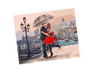 DIY Oil Painting on Canvas Painting By Numbers Kit Romantic Lovers DIY Oil Painting on Canvas Painting By Numbers Kit Romantic Lovers