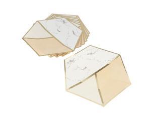 8pcs Hexagon Paper Plates Cake Trays Wedding Birthday Party Tableware 26cm 8pcs Hexagon Paper Plates Cake Trays Wedding Birthday Party Tableware 26cm