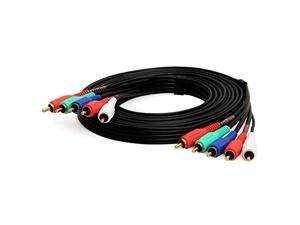 5RCA Male to 5RCA Male RGB Component Audio Video Cable for HDTV Gold Plated RCA to RCA 3 Feet Black 5RCA Male to 5RCA Male RGB Component Audio Video Cable for HDTV Gold Plated RCA to RCA 3 Feet Black
