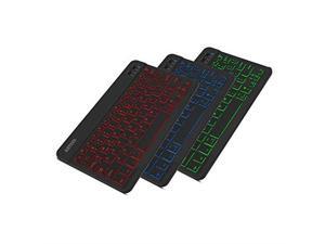 HB030B Universal Slim Portable Wireless Bluetooth 30 7Colors Backlit Keyboard with Built in Rechargeable Battery Black HB030B Universal Slim Portable Wireless Bluetooth 30 7Colors Backlit Keyboard with Built in Rechargeable Battery Black