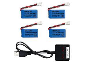 380mah Lipo Battery with X4 Battery Charger for Controller of Drone HS230 GBlife Bounce Car TOZO Q2020 X4 H107C H107L H107D H107P H108 Holy Stone HS170G HS170 HS170C Protocol Dronium One 380mah Lipo Battery with X4 Battery Charger for Controller of Drone HS230 GBlife Bounce Car TOZO Q2020 X4 H107C H107L H107D H107P H108 Holy Stone HS170G HS170 HS170C Protocol Dronium One