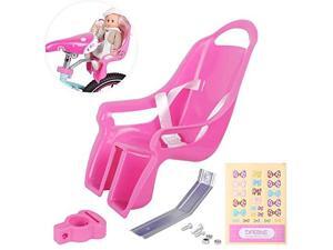 Universal Doll Bike Seat with Stickers DIY Decal for 254mm Seat Post Girls Kids Bike Accessories Universal Doll Bike Seat with Stickers DIY Decal for 254mm Seat Post Girls Kids Bike Accessories