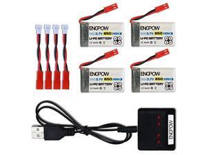37V 850mah Rechargeable Lipo Battery for MJX X400 X400W Holy Stone X300C X400C X800 HS110 HS200 Syma X56W Sky Viper S670 V950hd s1750 V2450 RC Quadcopter Drone with X4 Charger 37V 850mah Rechargeable Lipo Battery for MJX X400 X400W Holy Stone X300C X400C X800 HS110 HS200 Syma X56W Sky Viper S670 V950hd s1750 V2450 RC Quadcopter Drone with X4 Charger