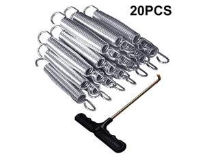Trampoline Springs 20pcs Galvanized Steel Replacement Spring with Trampoline Springs T Hook 20pcsPack Trampoline Springs 20pcs Galvanized Steel Replacement Spring with Trampoline Springs T Hook 20pcsPack