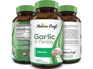 Natures Craft Odorless Garlic Pills For Weight Loss & Hair Loss with Allicin – Premium Garlic & Parsley Seed Extract Natures Craft Odorless Garlic Pills For Weight Loss & Hair Loss with Allicin – Premium Garlic & Parsley Seed Extract