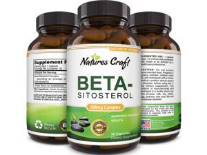 Natures Craft Pure Beta-Sitosterol Supplement for Prostate Health Lower Cholesterol Reduce Urinary Issues Natural Hair Loss Prevention for Men and Women Lowers LDL Cholesterol 30 Capsules Natures Craft Pure Beta-Sitosterol Supplement for Prostate Health Lower Cholesterol Reduce Urinary Issues Natural Hair Loss Prevention for Men and Women Lowers LDL Cholesterol 30 Capsules
